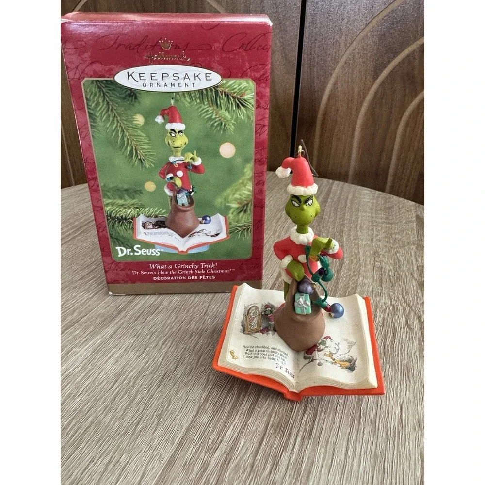 Hallmark Dr Seuss What a Grinchy Trick! Ornament 2001 Ther Grinch